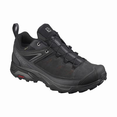 Férfi Salomon X ULTRA 3 LEATHER GORE-TEX Túracipő SA8921734 Fekete